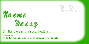 noemi weisz business card